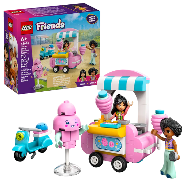 LEGO FRIENDS 42643 COTTON CANDY STAND AND SCOOTER Hot on Sale