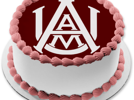 Alabama A&M Logo Edible Cake Topper Image ABPID51728 Online Sale