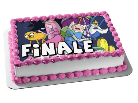 Adventure Time Finale Finn Jake Princess Bubblegum Ice King BMO Edible Cake Topper Image ABPID51291 Fashion