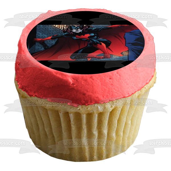 Batwoman Preparing to Jump Edible Cake Topper Image ABPID51760 Online Hot Sale