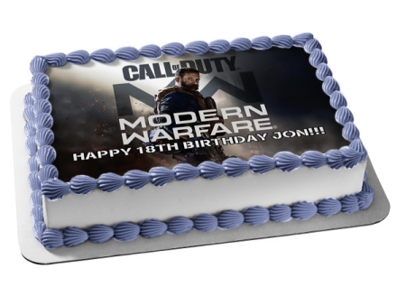 Call of Duty: Modern Warfare Logo Captain Price Edible Cake Topper Image ABPID51740 Fashion