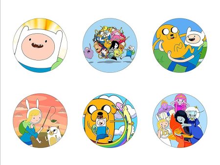 Adventure Time Adventure Time Princess Bubblegum Marceline the Vampire BMO Ice King Finn Jake the Dog Lumpy Space Princess Lady Rainicorn Fionna Edible Cupcake Topper Images ABPID51362 Supply