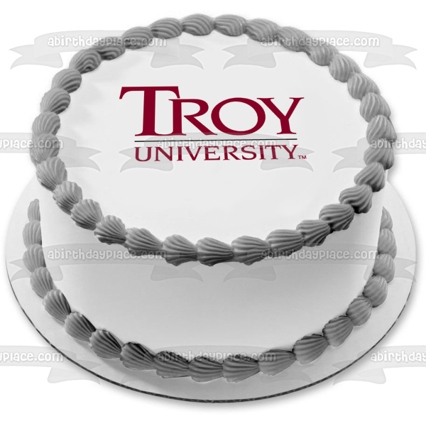 Troy University Edible Cake Topper Image ABPID51747 Supply