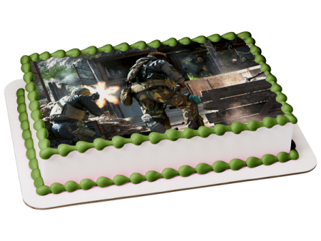 Call of Duty: Modern Warfare Gunfight 3 Edible Cake Topper Image ABPID51746 Hot on Sale