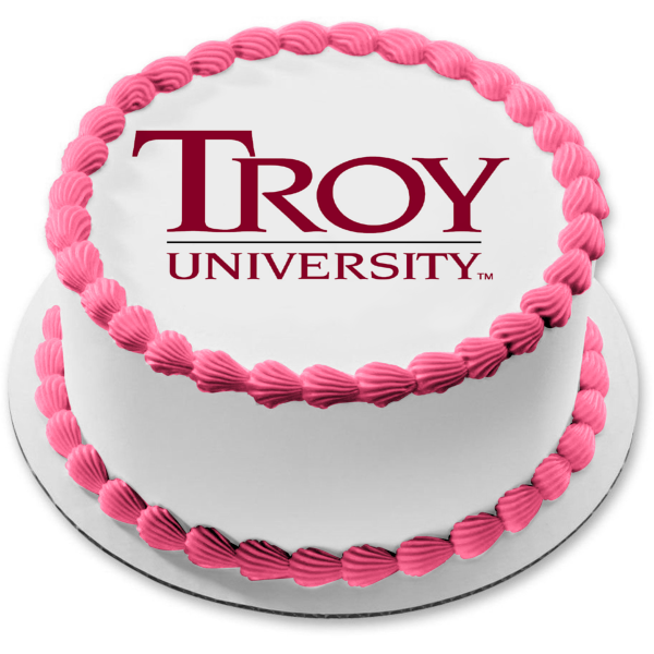 Troy University Edible Cake Topper Image ABPID51747 Supply