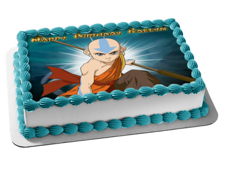 Aang Edible Cake Topper Image ABPID51423 Cheap