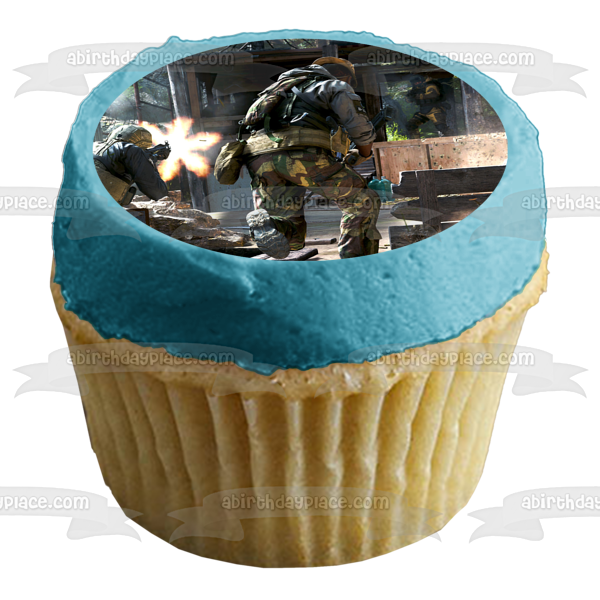 Call of Duty: Modern Warfare Gunfight 3 Edible Cake Topper Image ABPID51746 Hot on Sale