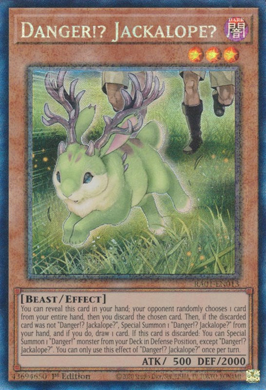 Danger!? Jackalope? [RA01-EN013] Prismatic Collector s Rare Fashion