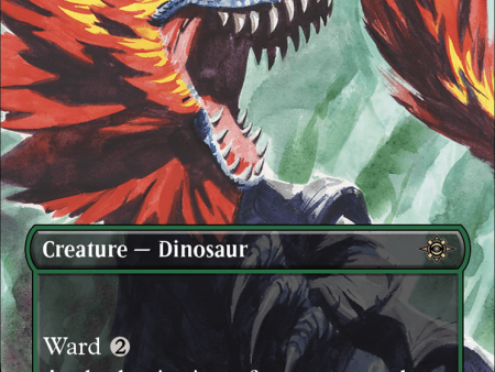 Hulking Raptor (Borderless) [The Lost Caverns of Ixalan] For Discount