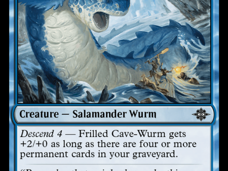 Frilled Cave-Wurm [The Lost Caverns of Ixalan] For Discount