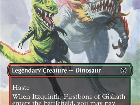 Itzquinth, Firstborn of Gishath (Borderless) [The Lost Caverns of Ixalan] Cheap