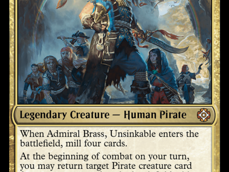 Admiral Brass, Unsinkable (Display Commander) [The Lost Caverns of Ixalan Commander] Cheap