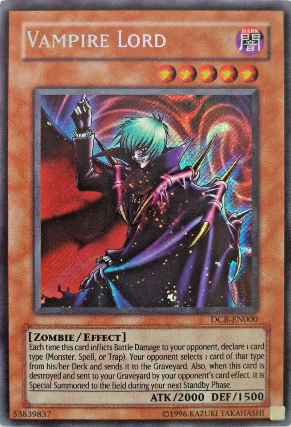 Vampire Lord [DCR-EN000] Secret Rare Sale